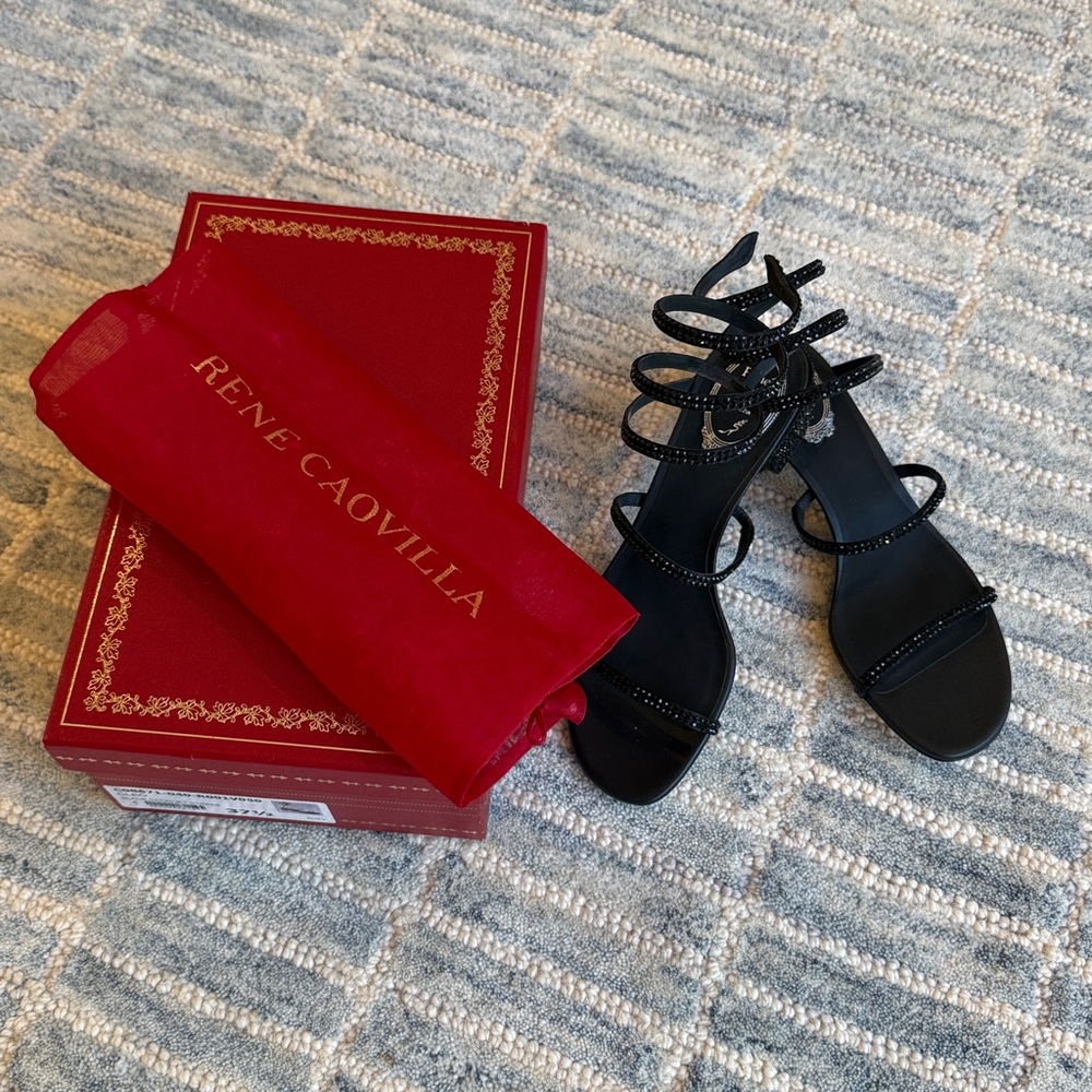 Rene Caovilla Cleo 40 Heels size 37.5